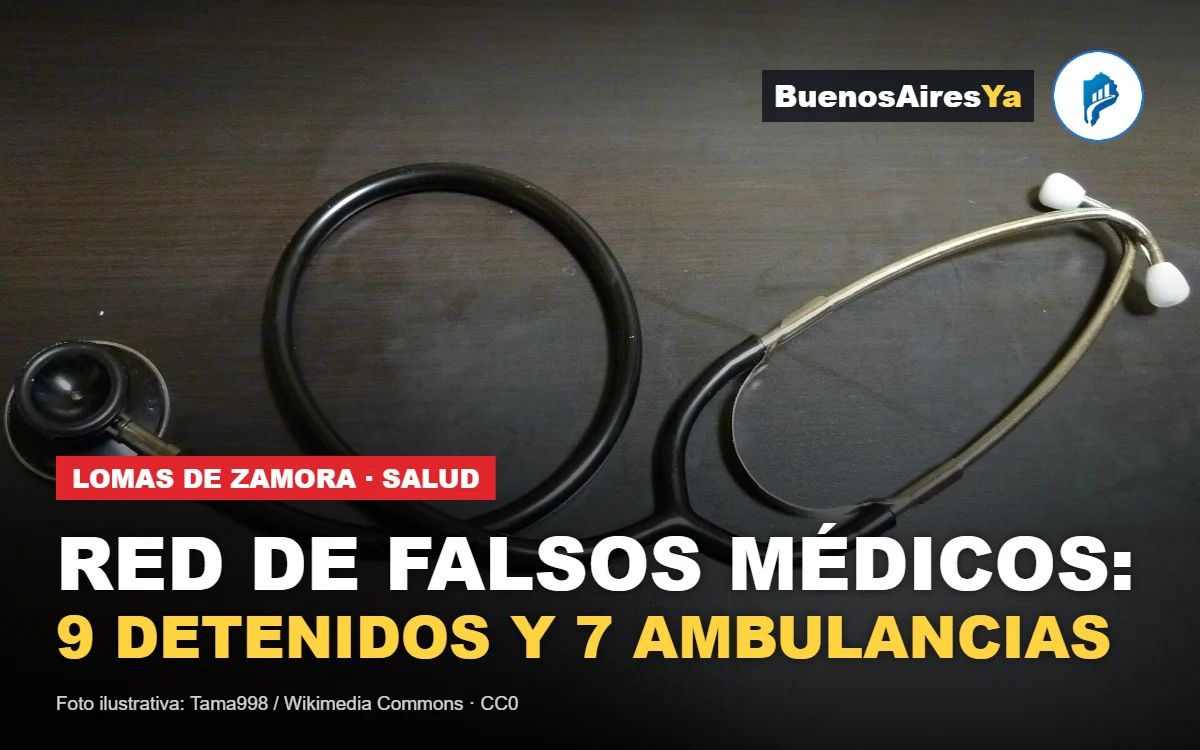 Placa: red de falsos médicos, 9 detenidos y 7 ambulancias secuestradas